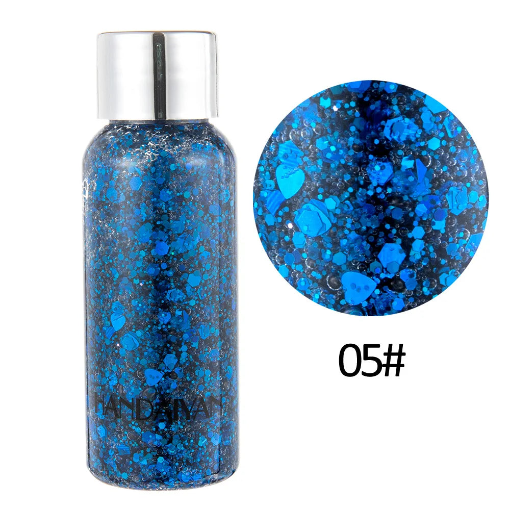 HANDAIYAN Body Face Glitter Gel – Festival & Party Sequins Body Glitter Gel PRIMED 05