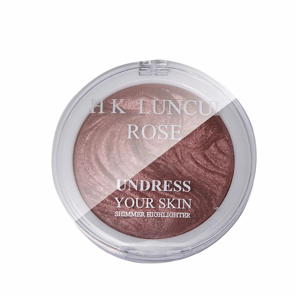 3D Shimmer Highlighter Palette – Bronzer & Illuminator Makeup Bronzer Highlighter Palette PRIMED