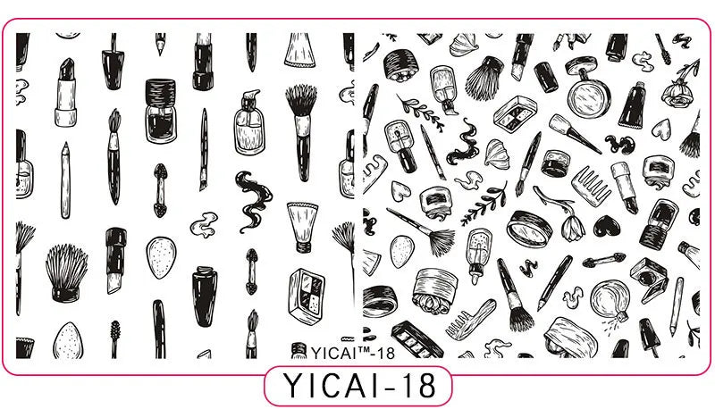 MAFANAILS Nail Stamping Plate – 40 Designs Stainless Steel Nail Stamping Plate PRIMED 18