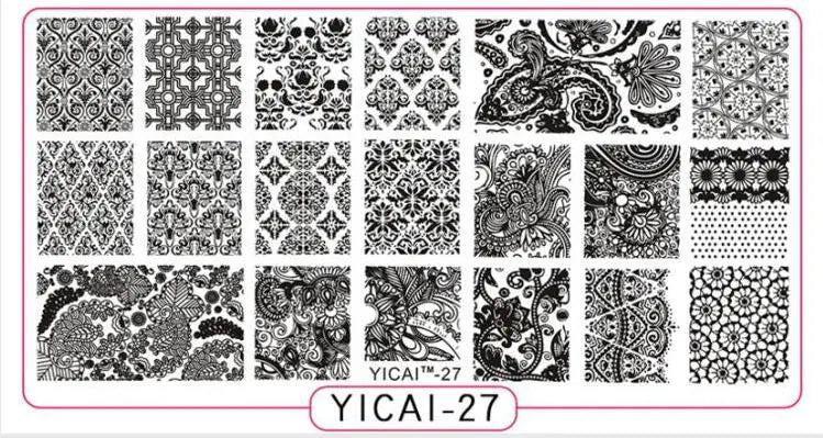 MAFANAILS Nail Stamping Plate – 40 Designs Stainless Steel Nail Stamping Plate PRIMED 27