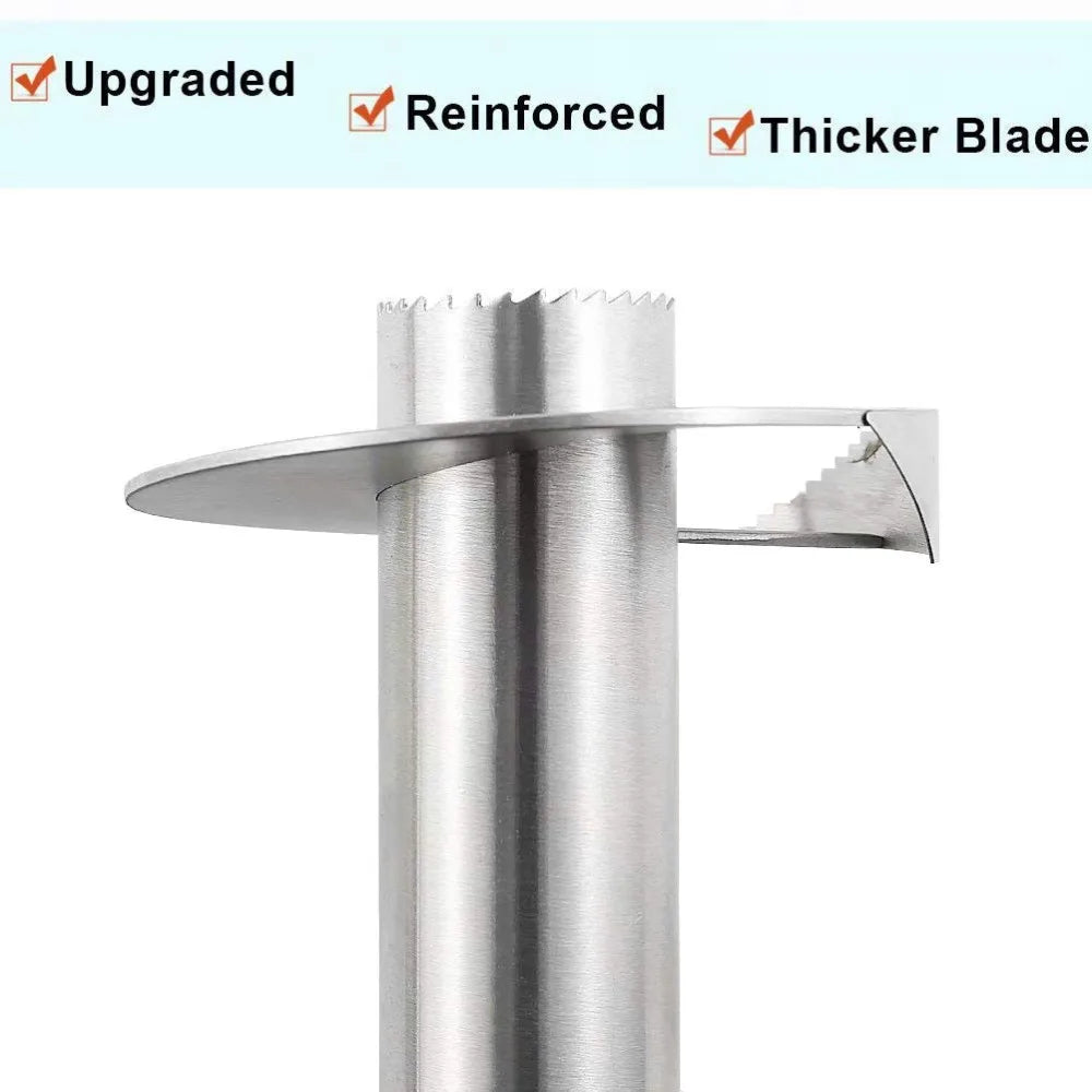 LMETJMA Stainless Steel Pineapple Corer Slicer & Peeler Pineapple Corer Slicer PRIMED