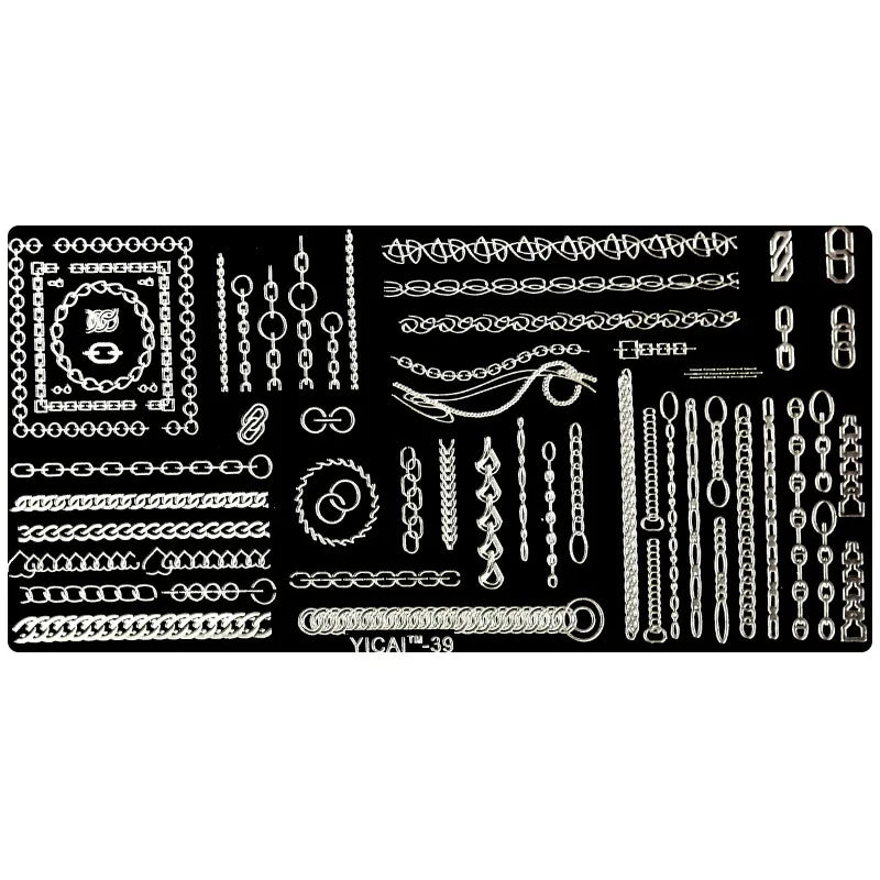 MAFANAILS Nail Stamping Plate – 40 Designs Stainless Steel Nail Stamping Plate PRIMED