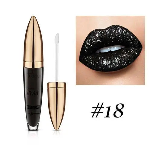 Pudaier Glitter Lip Gloss – Diamond Shimmer Metallic Lipstick