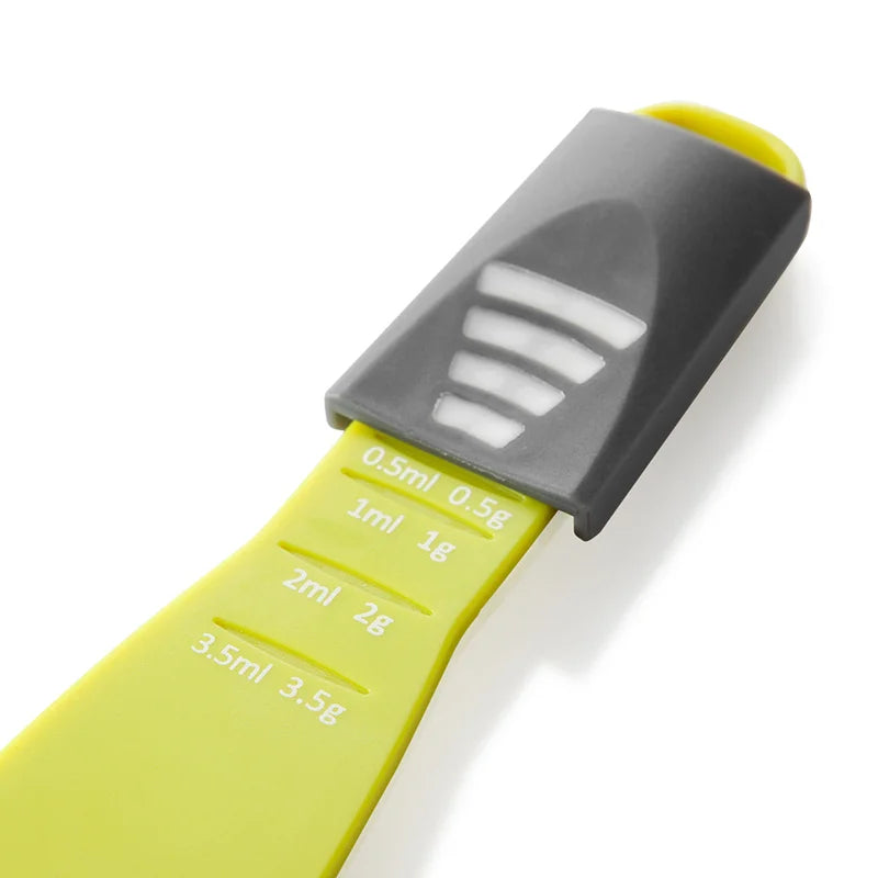 LMETJMA Adjustable Measuring Spoon – 8 Settings Double-Sided Measuring Spoon PRIMED