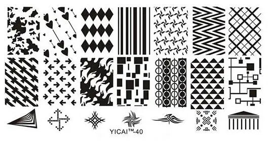 MAFANAILS Nail Stamping Plate – 40 Designs Stainless Steel