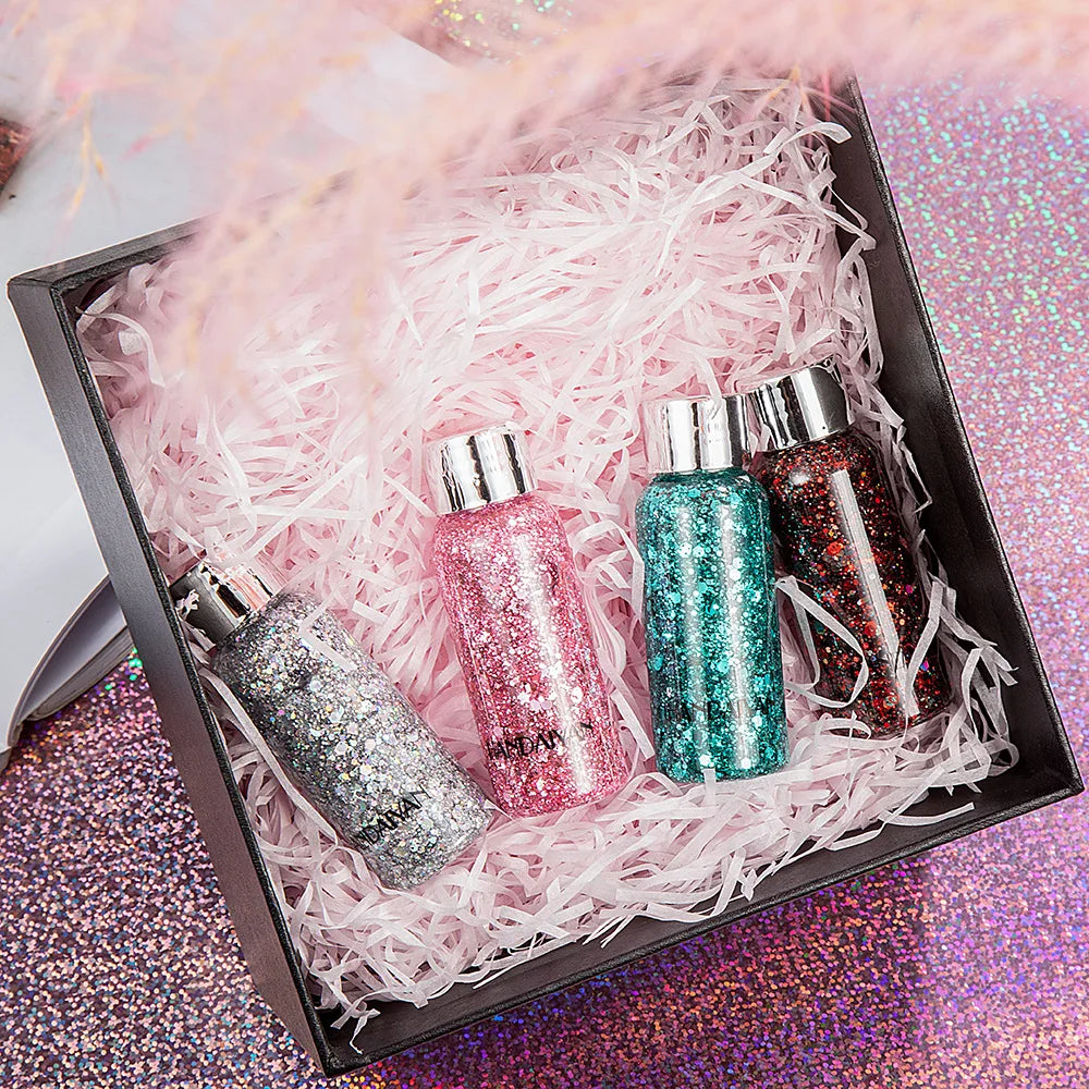 HANDAIYAN Body Face Glitter Gel – Festival & Party Sequins Body Glitter Gel PRIMED