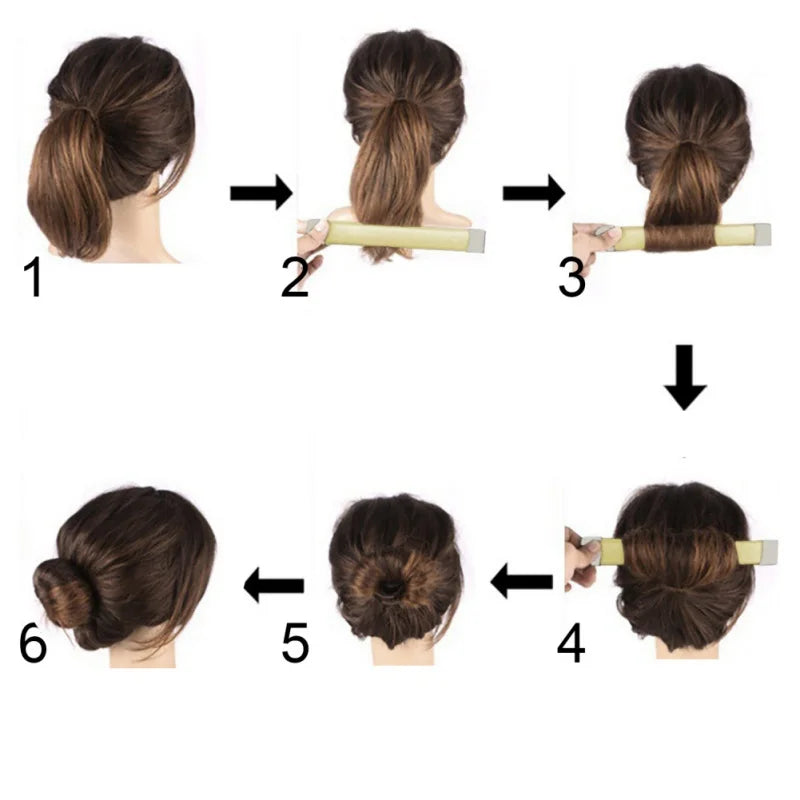Magic Bun Maker & French Twist Hair Braider – 6 Colors Hair Bun Maker PRIMED