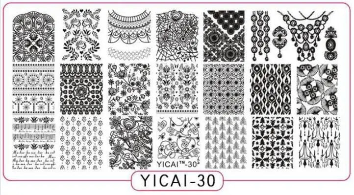 MAFANAILS Nail Stamping Plate – 40 Designs Stainless Steel