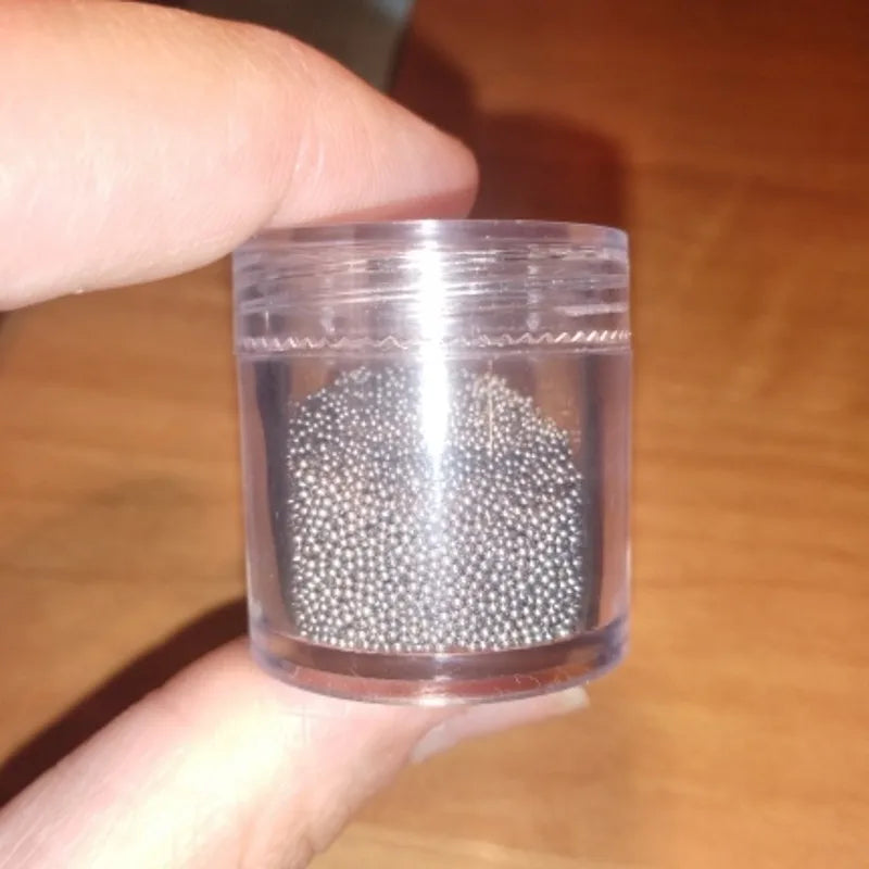 Grey Micro Nail Caviar Beads 10g | 3D Ball Nail Art Decor Nail Art Beads PRIMED