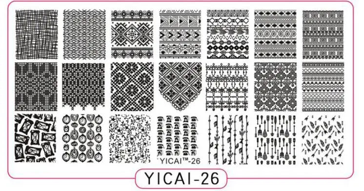 MAFANAILS Nail Stamping Plate – 40 Designs Stainless Steel