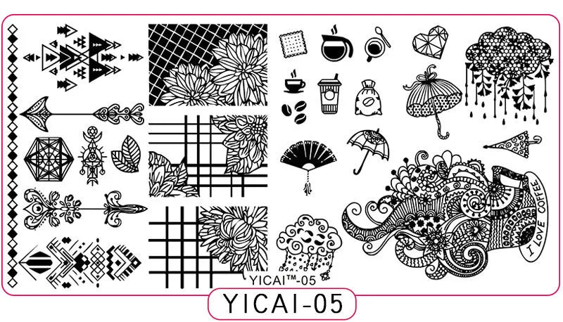 MAFANAILS Nail Stamping Plate – 40 Designs Stainless Steel