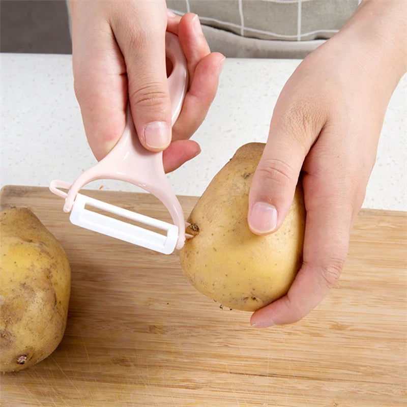 LMETJMA Ceramic Vegetable & Fruit Peeler – 4 Colors Ceramic Vegetable Peeler PRIMED