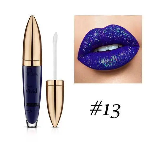 Pudaier Glitter Lip Gloss – Diamond Shimmer Metallic Lipstick