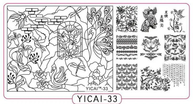 MAFANAILS Nail Stamping Plate – 40 Designs Stainless Steel