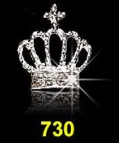 3D Crown Nail Charms – Crystal Rhinestone Jewelry 10pcs Nail Art Charms PRIMED 730-10pcs