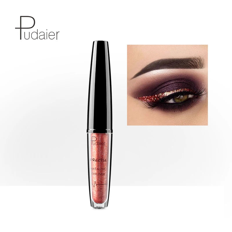 Blana 16-Color Shimmer Glitter Liquid Eyeliner Gel – Waterproof Liquid Gel Eyeliner PRIMED