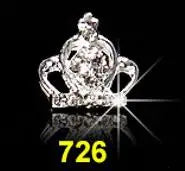3D Crown Nail Charms – Crystal Rhinestone Jewelry 10pcs Nail Art Charms PRIMED 726-10pcs