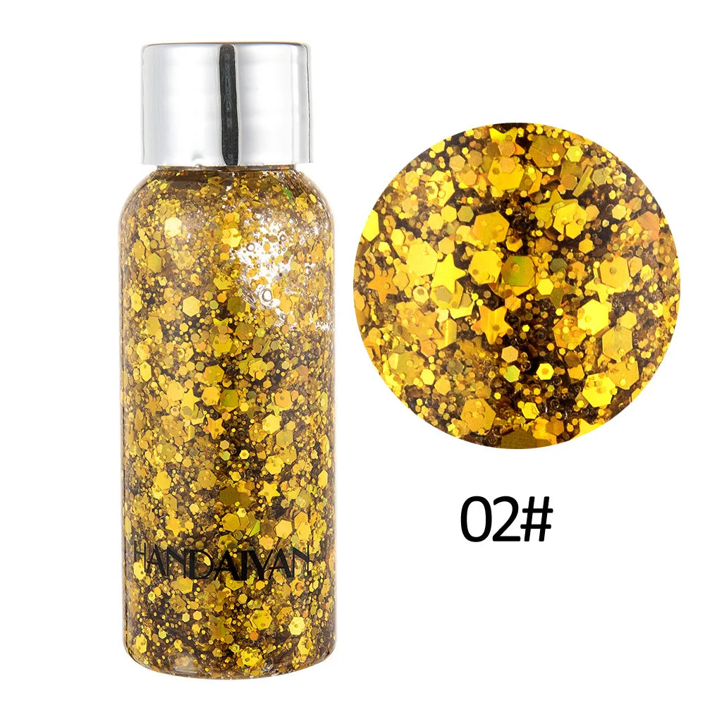HANDAIYAN Body Face Glitter Gel – Festival & Party Sequins Body Glitter Gel PRIMED 02