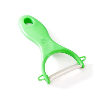 LMETJMA Ceramic Vegetable & Fruit Peeler – 4 Colors Ceramic Vegetable Peeler PRIMED green