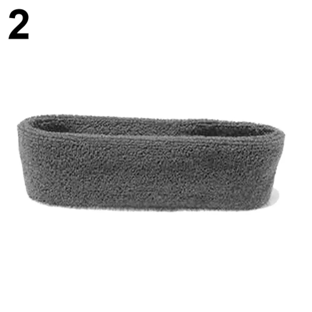 Quick-Dry Sports Sweatband Headband – Gym, Yoga & Fitness Sports Sweatband Headband PRIMED Gray