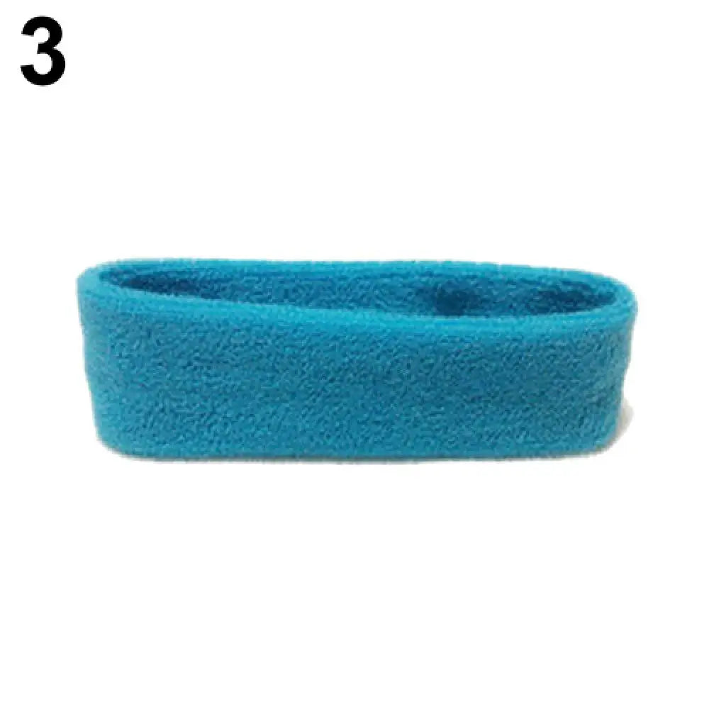 Quick-Dry Sports Sweatband Headband – Gym, Yoga & Fitness Sports Sweatband Headband PRIMED Light Blue