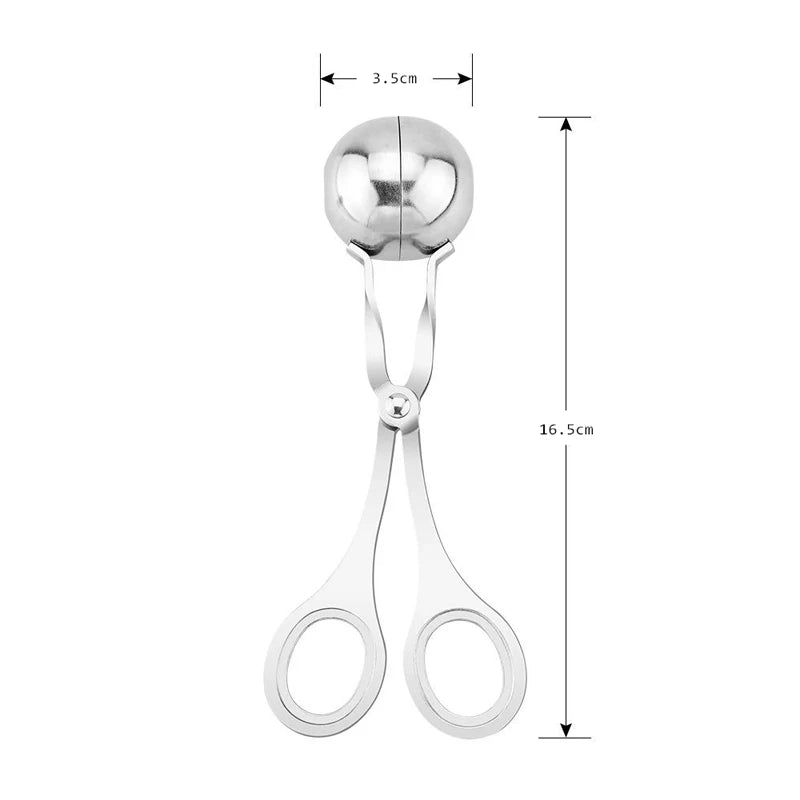 Stainless Steel Meatball Maker – Non-Stick Fish & Meat Baller Meatball Maker Tool PRIMED S
