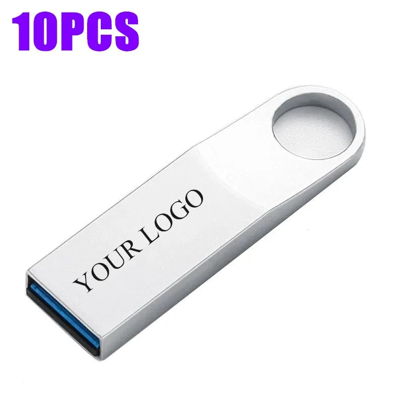 10-Pack USB 3.0 Metal Flash Drives 8GB–128GB Memory Sticks USB Flash Drive PRIMED