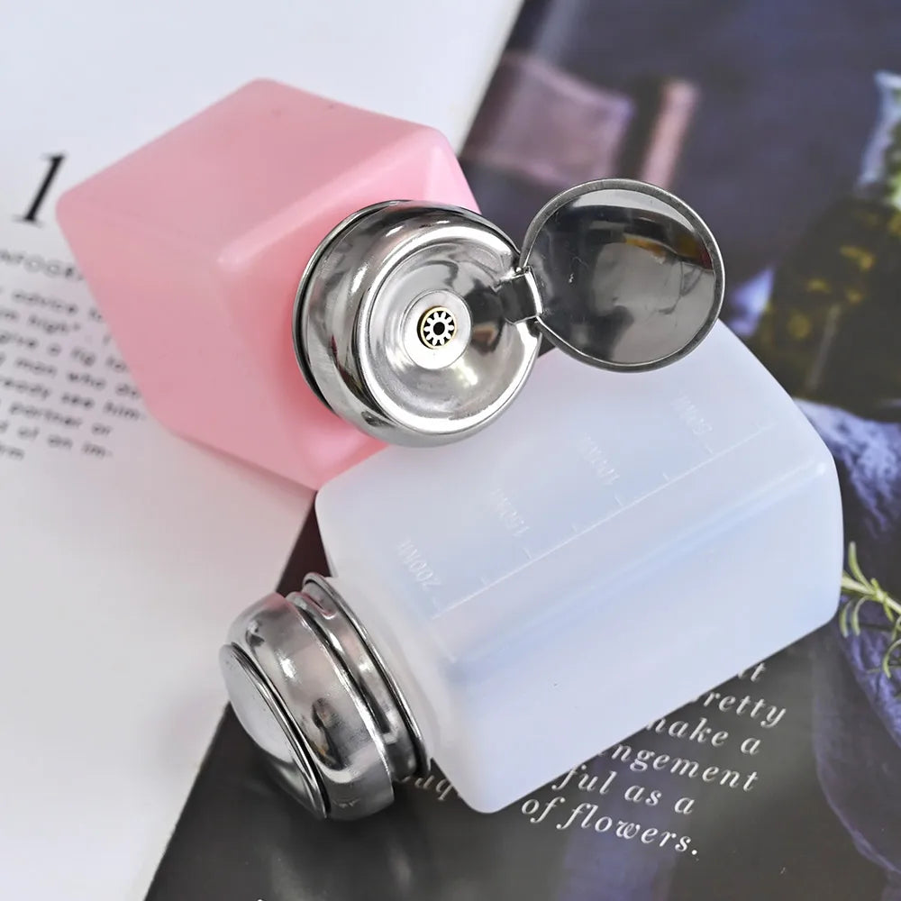 200ml Push-Down Pump Dispenser Bottle – Nail Polish Remover