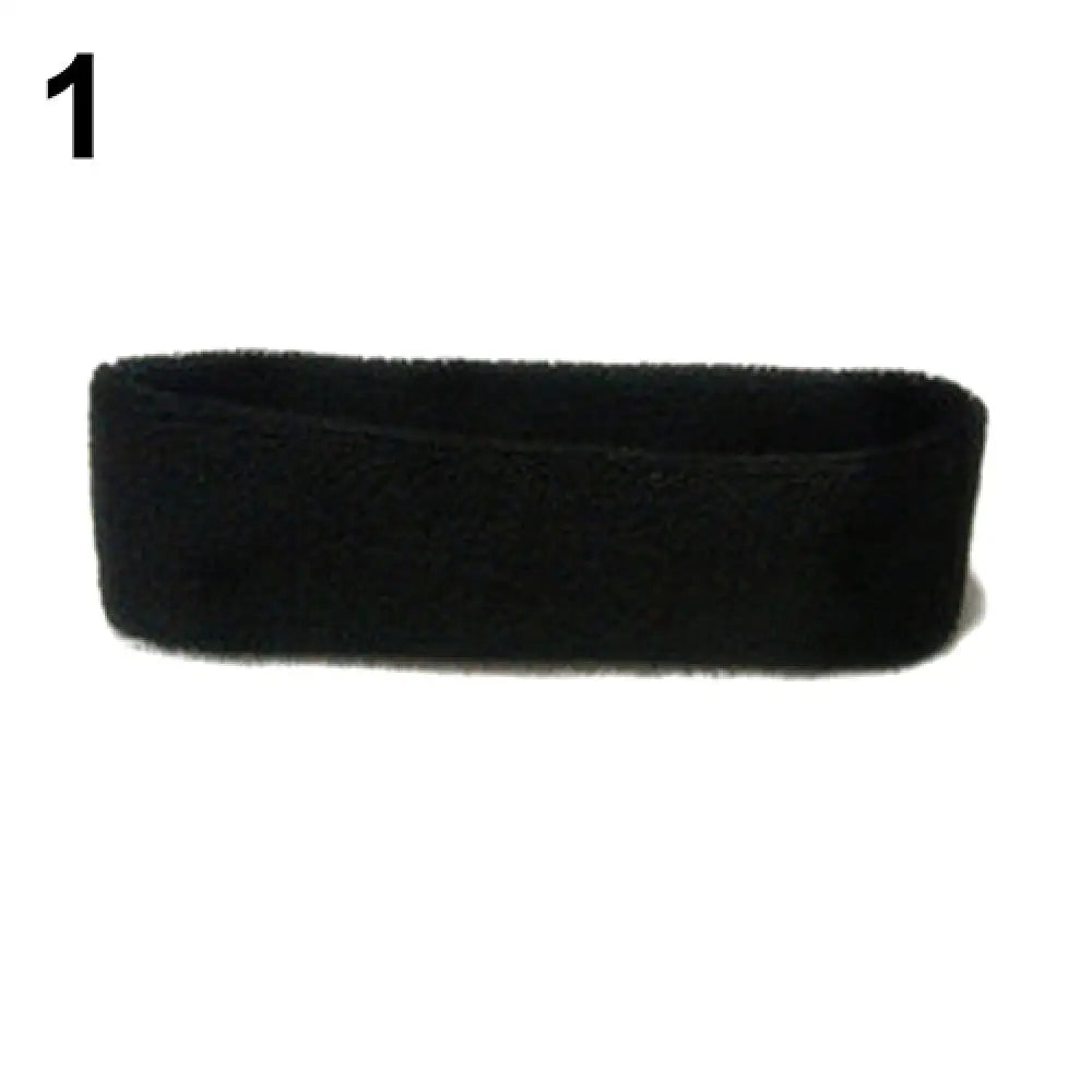 Quick-Dry Sports Sweatband Headband – Gym, Yoga & Fitness Sports Sweatband Headband PRIMED black