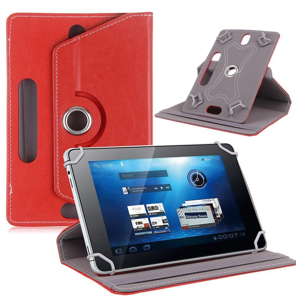 Universal 7–10" Faux Leather Tablet Case 360° Rotating Stand Tablet Case Cover PRIMED