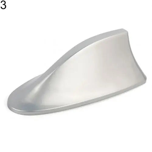 Universal Shark Fin Car Roof Antenna – Carbon Fiber Style Car Shark Fin Antenna PRIMED Silver