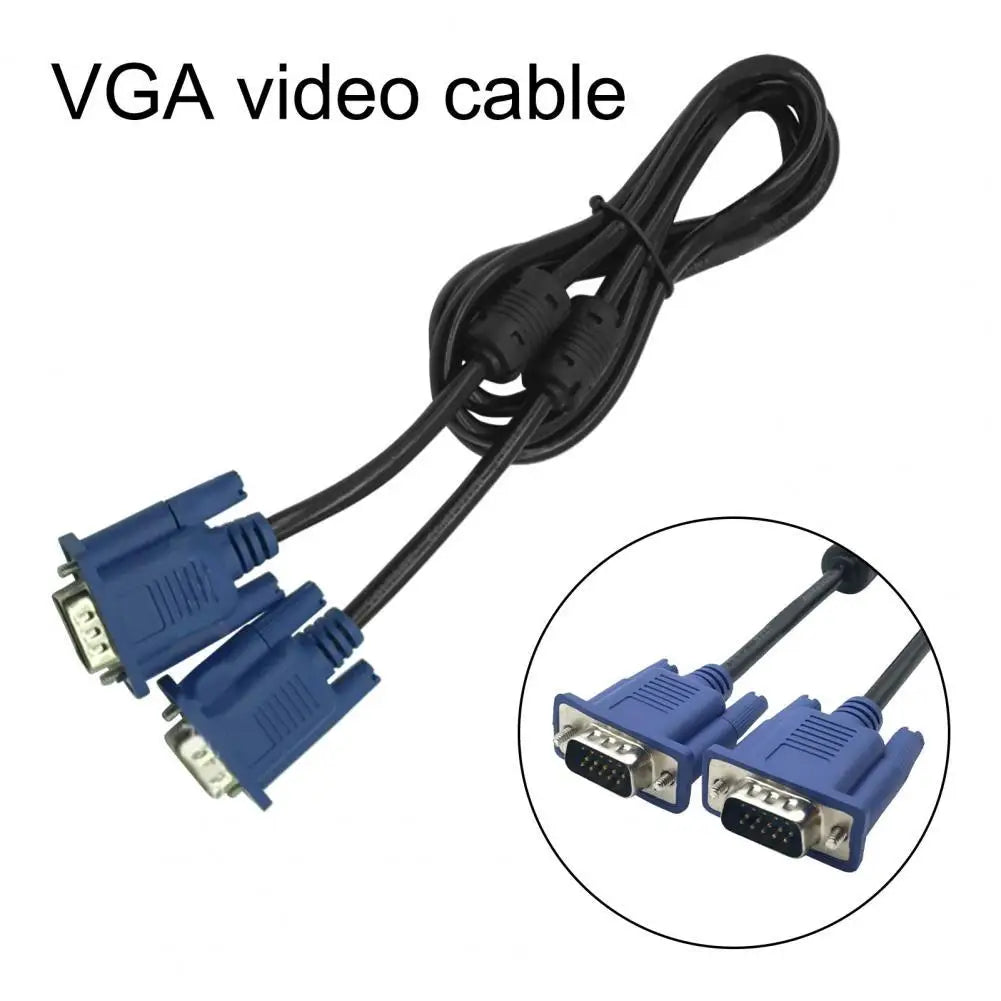 1.5m VGA Male to Male Cable – Monitor, TV & Projector VGA Cable PRIMED