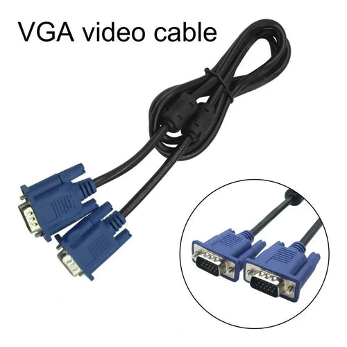 1.5m VGA Male to Male Cable – Monitor, TV & Projector VGA Cable PRIMED