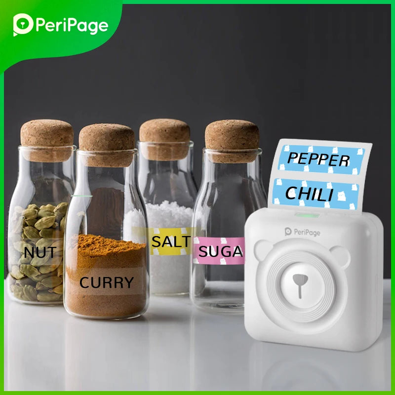 PeriPage A6 304DPI Bluetooth Mini Thermal Photo & Label Printer Mini Thermal Printer PRIMED