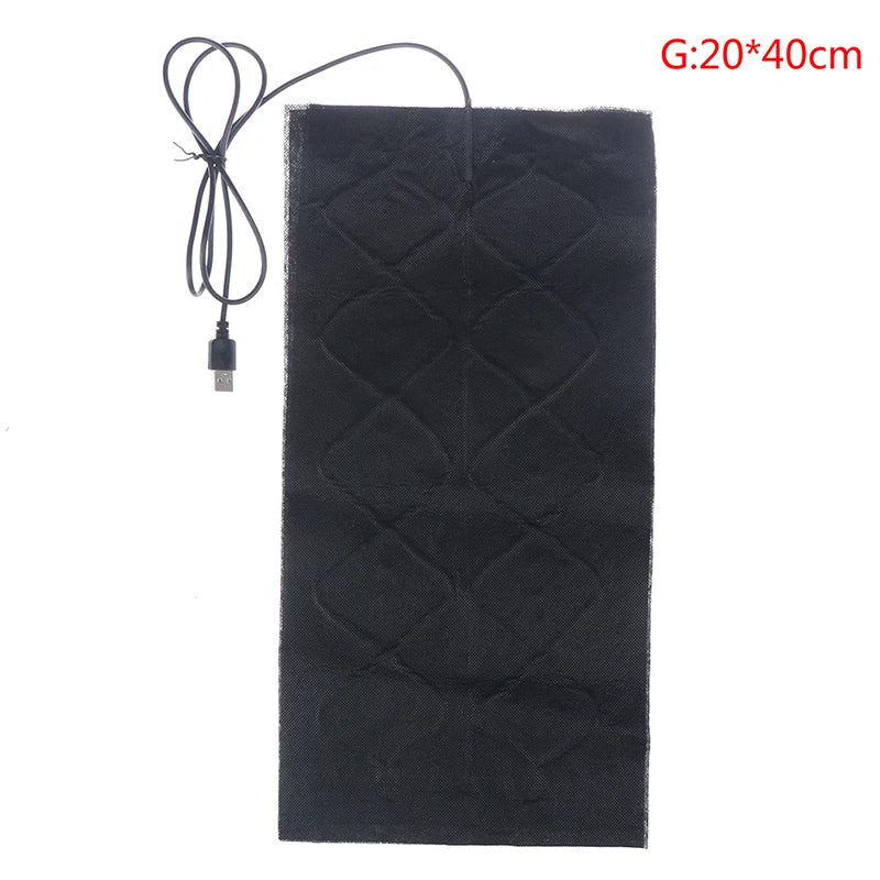USB 5V Carbon Fiber Heating Pad – Flexible Electric Heat Mat