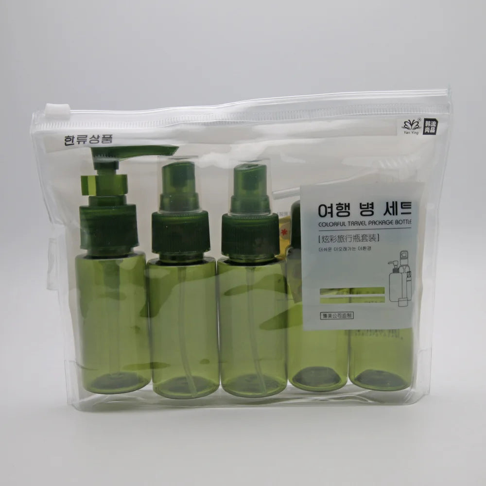 Travel Refillable Cosmetic Bottle Kit – 40ml Pump Dispenser Travel Bottle Kit PRIMED
