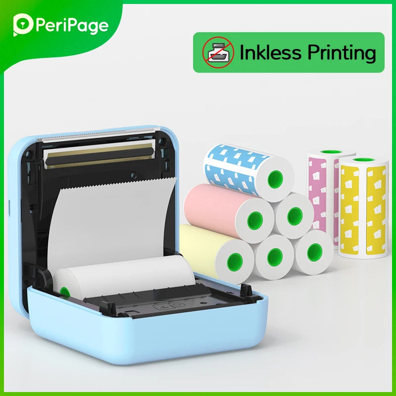 PeriPage A6 304DPI Bluetooth Mini Thermal Photo & Label Printer Mini Thermal Printer PRIMED