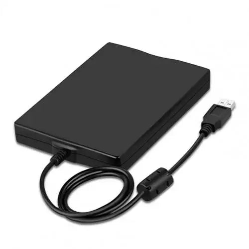 USB External Floppy Disk Drive 3.5" 1.44MB Plug & Play External Floppy Drive PRIMED black