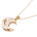 JASTER Crystal Moon USB Flash Drive Necklace Pendant 8–64GB USB Flash Drive PRIMED White 4GB CN