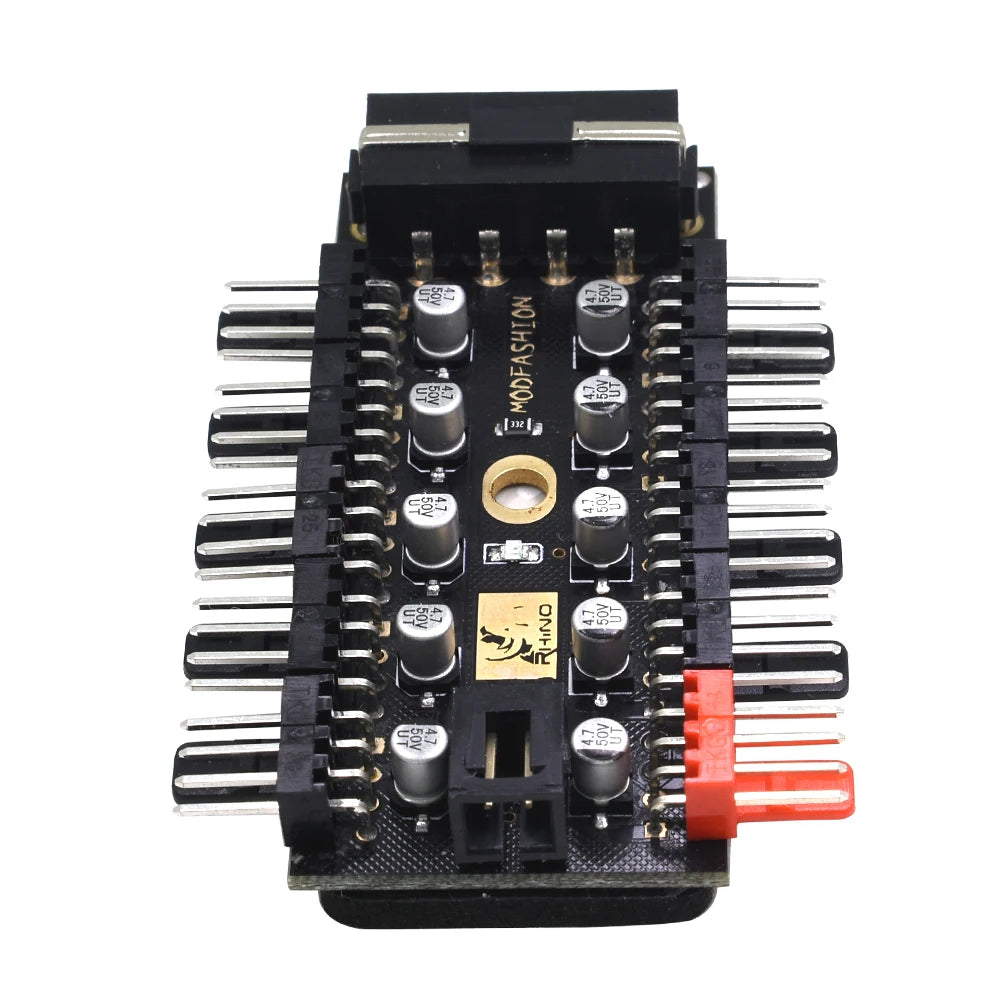 TISHRIC PWM Fan Hub 1-to-10 4-Pin Molex Splitter 12V Controller PWM Fan Hub PRIMED China Mainland