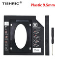TISHRIC 2nd HDD Caddy SATA 3.0 2.5" SSD 9.5/12.7mm Adapter HDD Caddy Adapter PRIMED Plastic 9.5mm China Mainland
