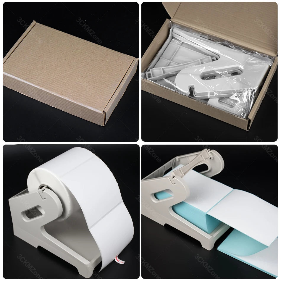 4" Thermal Label Rolls 100x100mm 100x150mm + Stand Holder Thermal Label Rolls PRIMED