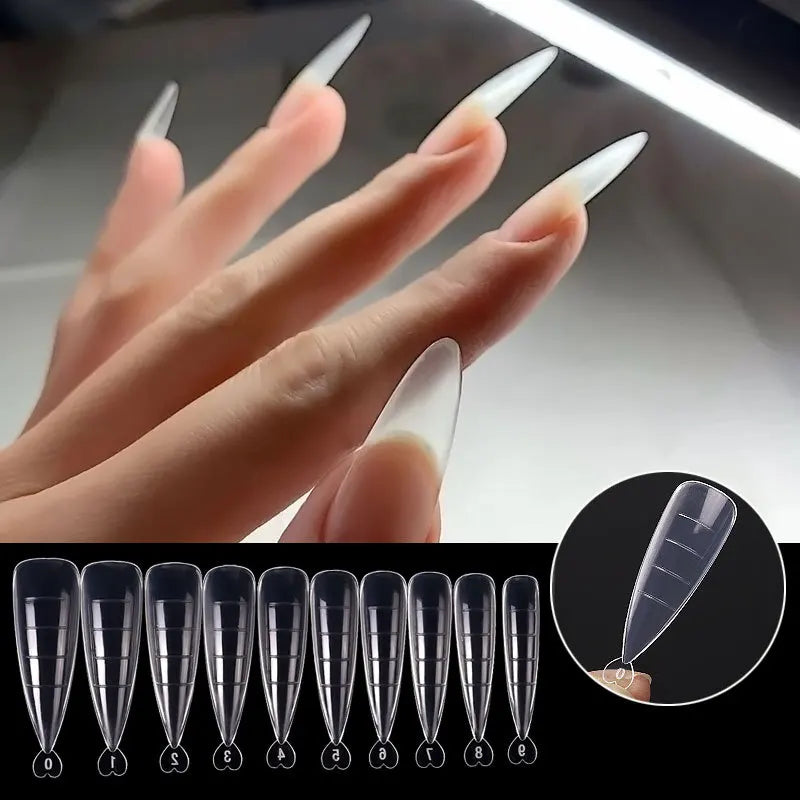 Nail Extension Forms – Quick Build Gel & Acrylic Molds 100–120 Pcs Nail Extension Forms PRIMED