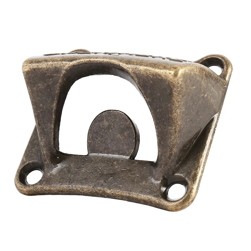 Vintage Bronze Wall-Mounted Zinc Alloy Bottle Cap Opener Wall Bottle Opener PRIMED
