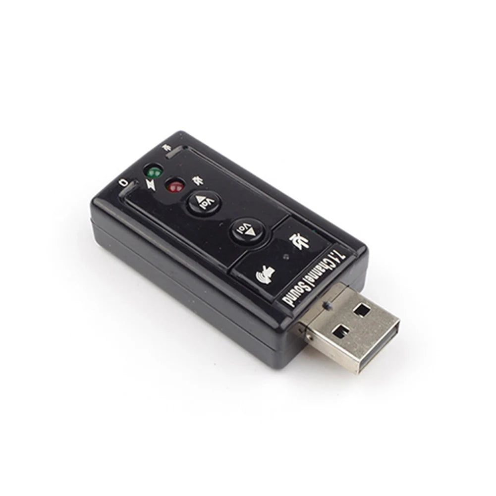 USB 2.0 External Sound Card – Virtual 7.1 Channel Adapter USB Sound Card PRIMED