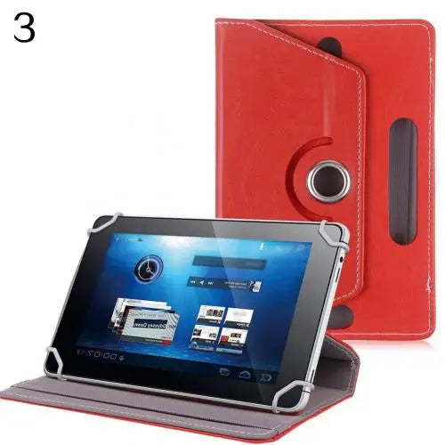 Universal 7–10" Faux Leather Tablet Case 360° Rotating Stand Tablet Case Cover PRIMED 3 For 8 Inch Tablet