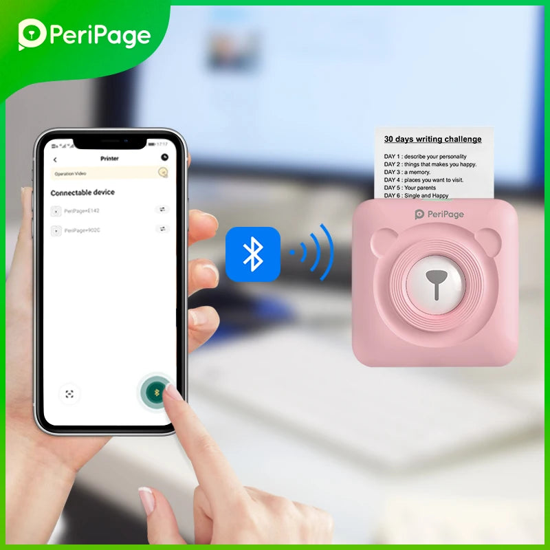 PeriPage A6 304DPI Bluetooth Mini Thermal Photo & Label Printer Mini Thermal Printer PRIMED