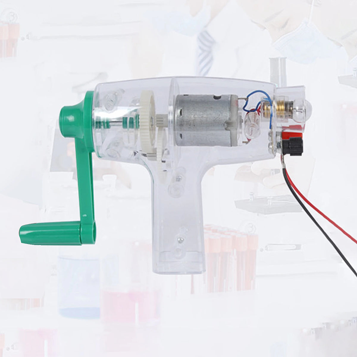 Kids Hand Crank Generator DIY Science Experiment Toy Educational Science Toy PRIMED