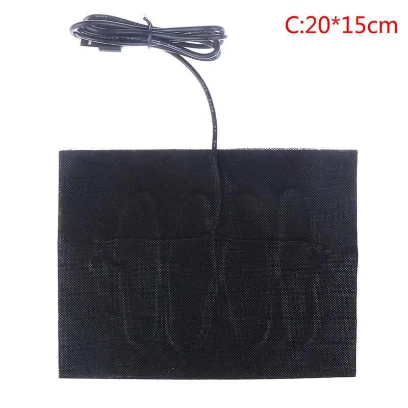 USB 5V Carbon Fiber Heating Pad – Flexible Electric Heat Mat
