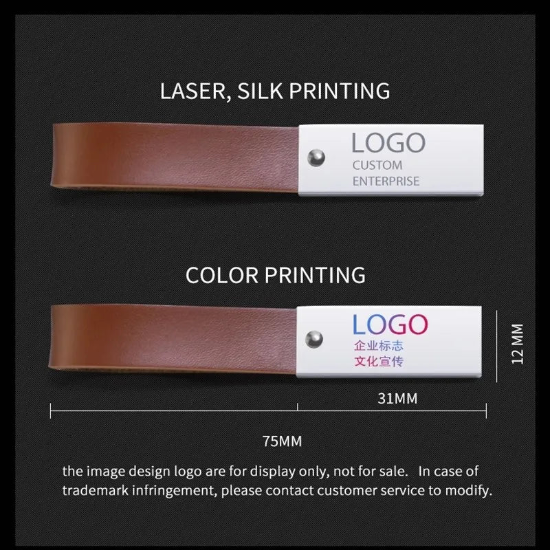 10PCS Leather Buckle USB Flash Drive 4–64GB | Free Custom Logo USB Flash Drive PRIMED